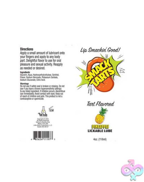 Smack Tarts 4Oz Lickable Flavored Lubricant - Image 3