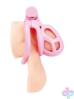 Small Pink Acrylic Prisoner Cock Cage - Image 2
