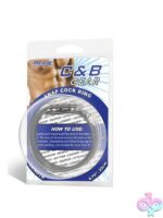 Adjustable snap cock ring in black by Blue Line Men