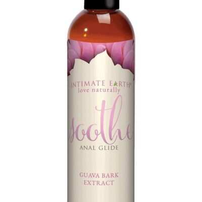 Thick anti-bacterial anal glide orange bottle by Intimate Earth
