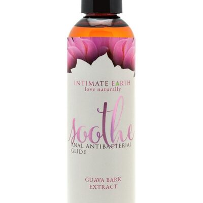 Intimate Earth Soothe Anti-Bacterial Anal Glide 240ml orange bottle by Intimate Earth
