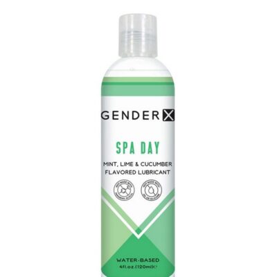 Spa Day flavored water-based lubricant 4 oz clear formula by Gender X