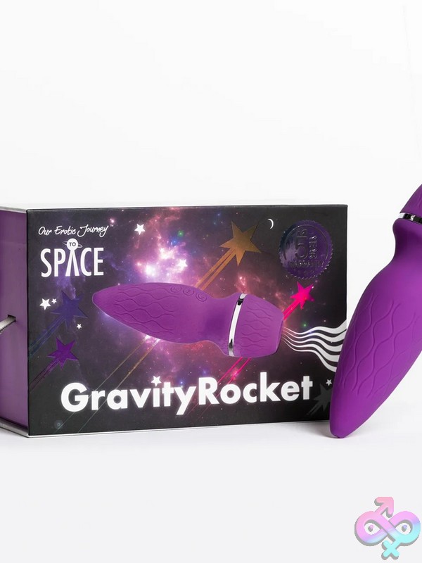 Discreet-Toys-Space-Gravity-Rocket-Nu-Sg-Sp-C211 Purple Silicone Suction And Pulsating Couples Massager Space Gravity Rocket By Our Erotic Journey