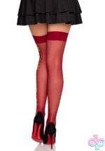 Spandex Thigh Highs With Roses - Image 2