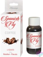 Spanish Fly Liquid Coffee arousal drops in black soft-packaging bottle by Nasstoys