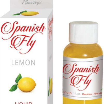 Lemon-flavored liquid arousal drops in a 1 fl. oz yellow bottle by Nasstoys