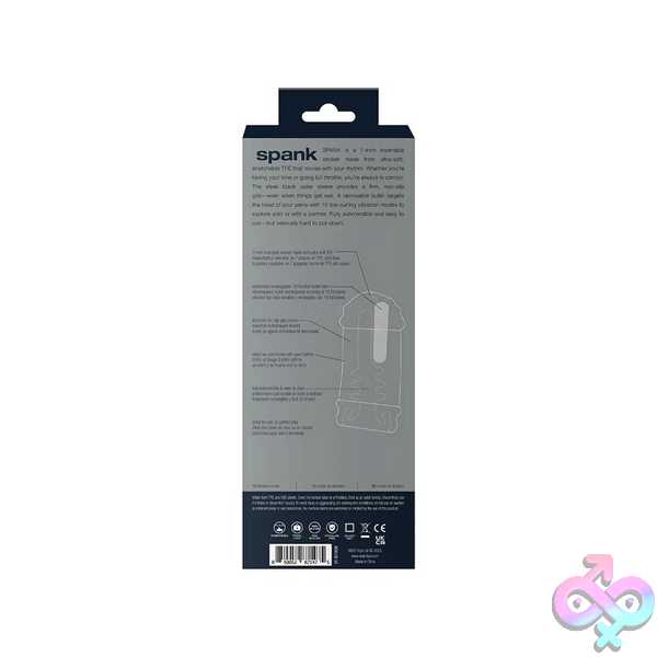 Discreet-Toys-Spank-Rechargeable-Ultra-Grip-Vibrating-Stroker-Clear-Vi-S1008 Spank Rechargeable Ultra-Grip Vibrating Stroker - Clear - Image 1