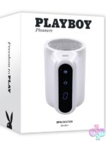 Spin Doctor spinning vibrating masturbator in white and black by Playboy Pleasure