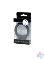 Sport Fucker Bullring firm silicone cock ring in black and red