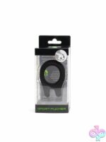 Sport Fucker Cockpit Ring in liquid silicone teardrop cockring design available in black blue and red