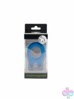 Sport Fucker Cockpit Ring in liquid silicone teardrop cockring design available in black blue and red