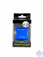 Sport Fucker Ergo Balls 40mm blue pure liquid silicone ball stretcher by 665 Leather