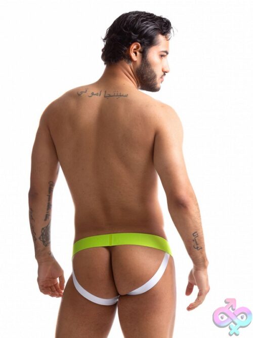 Sport Fucker Jersey Jock – Green/White - Image 3