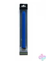 9-inch no-kink blue silicone shower clean-out hose by 665 Leather Sport Fucker