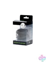 Muscle Ball Stretcher black and silver silicone one-size by 665 Leather Sport Fucker