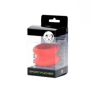 Thick red silicone ball stretcher one-size design by 665 Leather