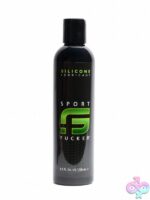 Sport Fucker Silicone Lubricant 8 oz black flip-cap bottle by 665 Leather