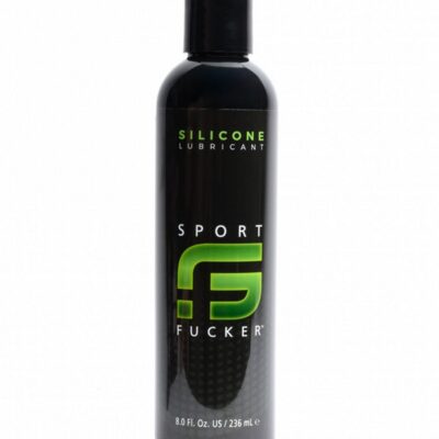 Sport Fucker Silicone Lubricant 8 oz black flip-cap bottle by 665 Leather