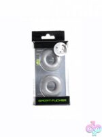 Stacker Rings two-pack in gray stretchy TPE by 665 Leather