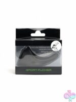Sport Fucker Tailslide liquid silicone cock and ball ring in black, blue, and red