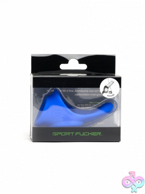 Sport Fucker Tailslide Liquid Silicone Cock And Ball Ring In Black, Blue, And Red