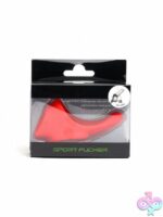 Sport Fucker Tailslide liquid silicone cock and ball ring in black, blue, and red