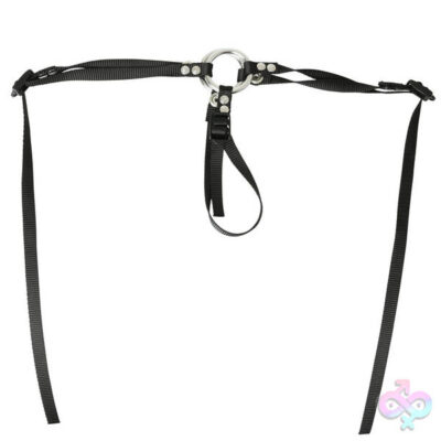 Bare as You Dare Strap thong-style strap-on harness in purple by Sportsheets