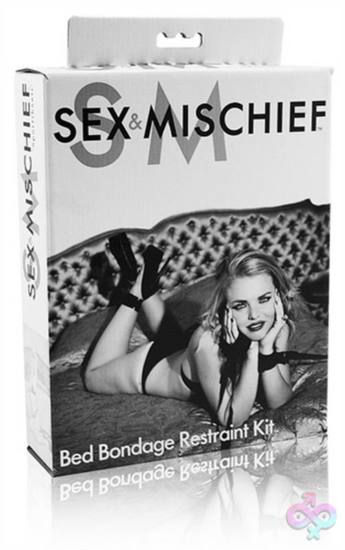 Sex and Mischief Bed Bondage Restraint Kit Sportsheets Sex Toys - Sex and Mischief Bed Bondage Restraint Kit