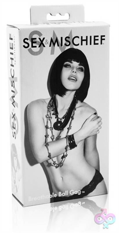 Sex and Mischief Breathable Ball Gag Sportsheets Sex Toys - Sex and Mischief Breathable Ball Gag