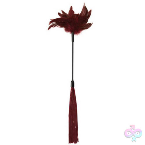Sportsheets Sex Toys - Sex and Mischief Enchanted Feather Tickler - Burgundy