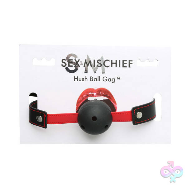 Sex and Mischief Hush Ball Gag Sportsheets Sex Toys - Sex and Mischief Hush Ball Gag