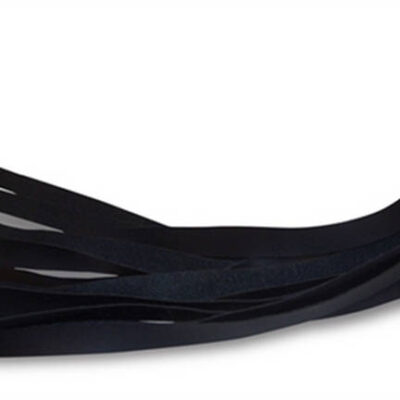 Sex and Mischief Mini Flogger black vinyl by Sportsheets