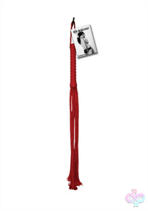 Sportsheets Sex Toys - Sex and Mischief Rope Flogger - Red