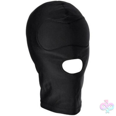 sex and mischief shadow hood black neoprene bondage hood mask by Sportsheets