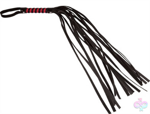 Sportsheets Sex Toys - Sex and Mischief Stripe Flogger - Red and Black