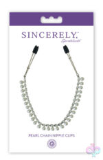 Sportsheets Sex Toys - Sincerely Pearl Chain Nipple Clips