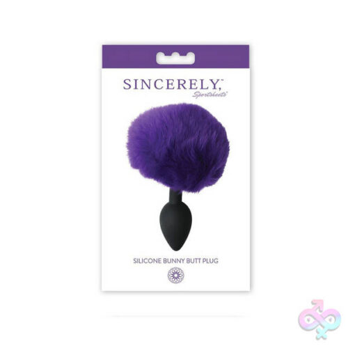 Sportsheets Sex Toys - Sincerely Silicone Bunny Butt Plug - Purple