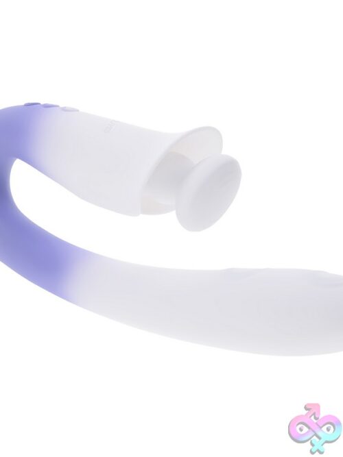 Spring Loaded Rabbit Vibrator In Purple By Evolved Novelties - Image 3