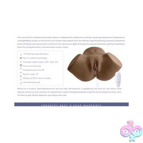 Squirt For Me Chanell Heart Movie And Realistic Squirting Stroker - Dark - Image 8