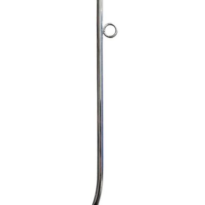 Polished silver stainless steel female urethral sound by Rouge Garments