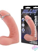 Polished silver stainless steel sperm stopper 33mm by Blue Line Men