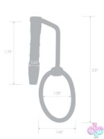 Stainless Steel Sperm Stopper with Glans Ring – Silver - Image 3