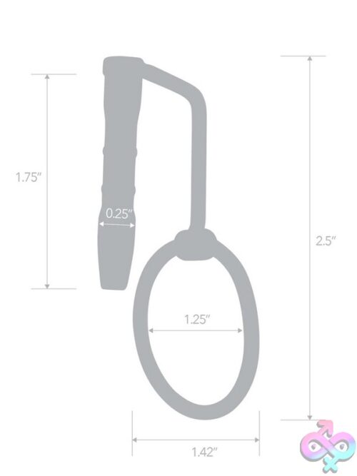 Stainless Steel Sperm Stopper With Glans Ring – Silver - Image 3