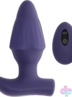 expandable vibrating anal plug Starburst by Evolved Novelties in purple