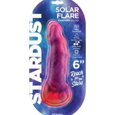 Pink textured silicone dildo with suction-cup base by Hott Products