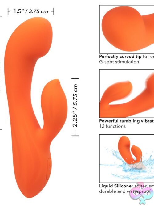 Stella Liquid Silicone Dual G Massager – Orange - Image 3