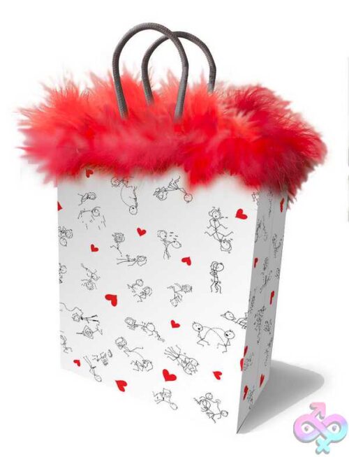 Stick Figures Gift Bag - Red - Image 2