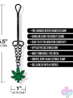 Clitoral Clamp with Chain – Green Metal – Chronic Collection - Image 3