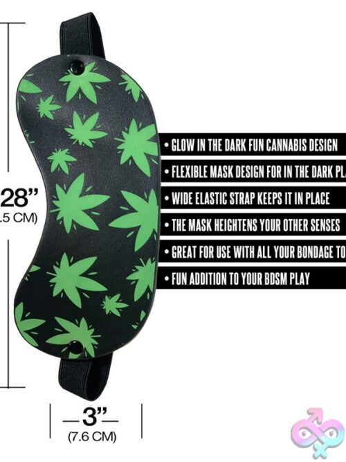Chronic Collection Glow In The Dark Blindfold – Black - Image 3