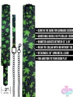 Chronic Collection Glow In The Dark Collar & Leash – Black - Image 3